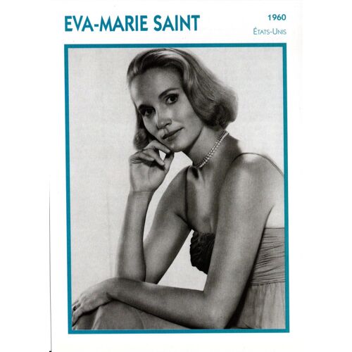 Fiche Portrait De Star Eva-Marie Saint