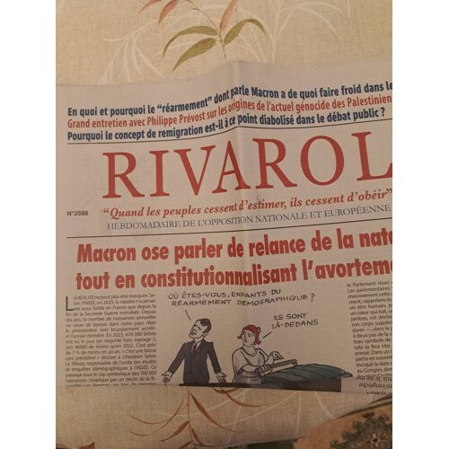 Rivarol 3598 Du 24 Janvier 2024
