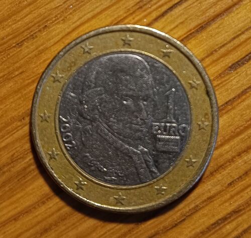 Pièce De 2 Euros Mozart 2002