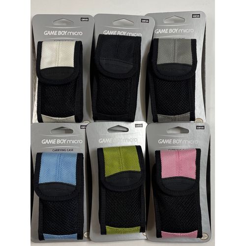Pochette Officiel Nintendo Game Boy Micro Gbm X6 Étui Housse Protection Lot De 6
