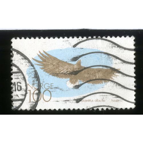Timbre Oblitéré Norge, 100, Haliaeëtus Albicilla