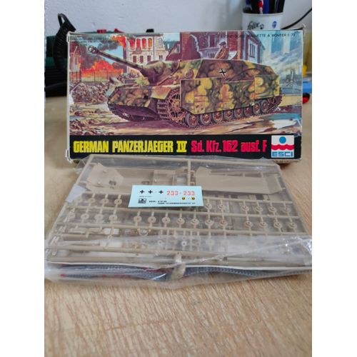 Maquette Char Esci 1/72 : German Panzerjaeger Iv Sd.Kfz 162 Ausf F-Esci