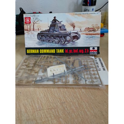 Maquette Char Esci 1/72 : German Command Tank Kl Pz Bef Wg 1 B-Esci