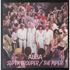 Abba - Super Trouper (4'12) + The Piper (3'27) - 1980 Original French Paper Label Vogue Sp/45rpm/7" - Boutique Axonalix