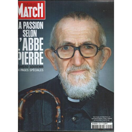 Paris Match 25/01/2007 L' Abbé Pierre, Carla Bruni, Louis Bertignac, Olivia Ruiz/Rita Mitsouko, Nicolle Avril, Robert Hossein, Lambert Wilson,Nolwen Leroy,Leonardo Dicaprio,Norah Jones, Vincent Perrot