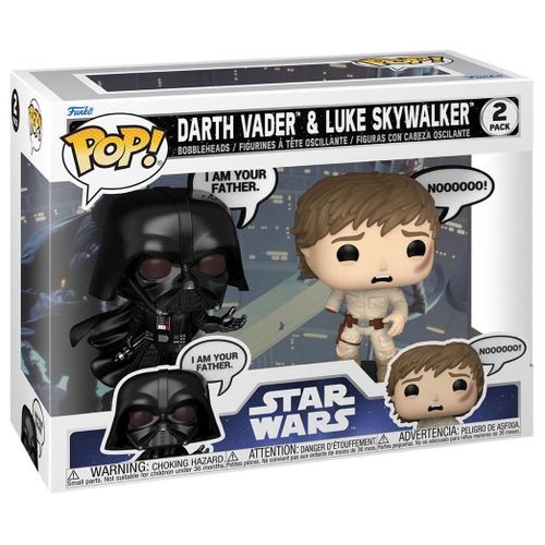 Figurine Funko Pop - Star Wars 5 : L'empire Contre-Attaque - Dark Vador & Luke Skywalker (Je Suis Ton Père) - Pack (83594)