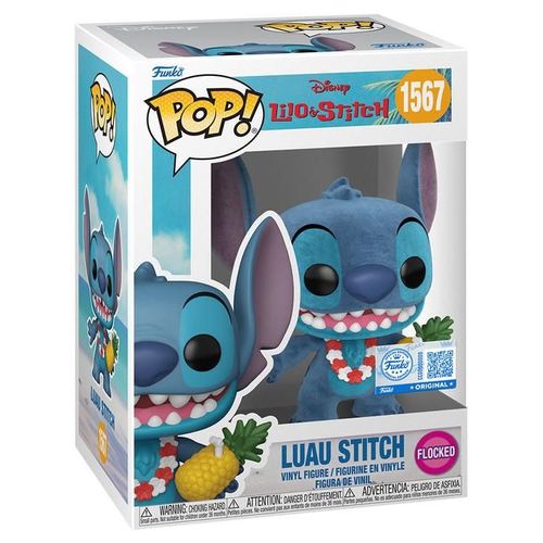 Figurine Funko Pop - Lilo Et Stitch [Disney] N°1567 - Luau Stitch - Flocked (87200)