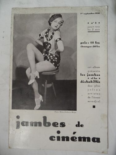 Jambes De Cinéma N°2 - 1930 - 36 Pages - 18.5 X 28 Cm