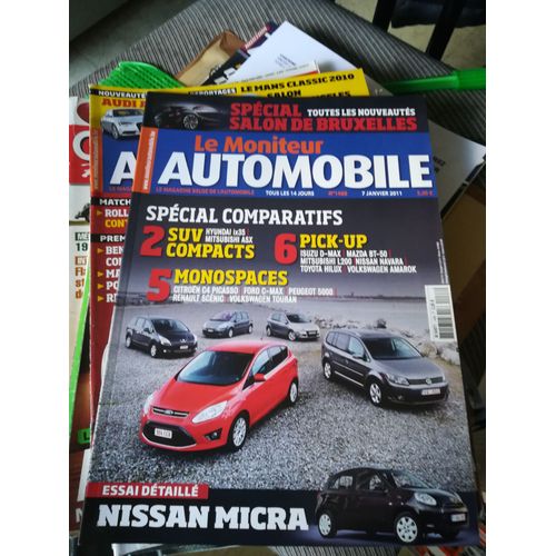 Le Moniteur 1488 De 2011 Nissan Micra 1.2 Cvt,Mazda Bt50 2.5 Cdvi,Amarok 2.0 Tdi 4motion,Isuzu D-Max 3.0 Td,Toyota Hilux 3.0 D4d,Mitsubishi L200 Did Hp,Nissan Navara 2.5 Dci,Peugeot 5008 1.6 Hdi,Ford