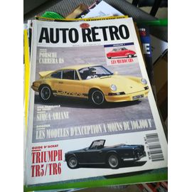 Auto Retro 126 De 1991 Alvis 3.5,Simca Ariane,Porsche 911 2.7 Rs,Triumph Tr5,Tr6,Puch