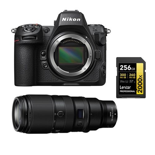 Nikon Z8 Boîtier+Nikon Z 100-400mm f4.5-5.6 VR S NIKKOR+Lexar 256Go Carte mémoire SDXC professionnelle 2000x UHS-II