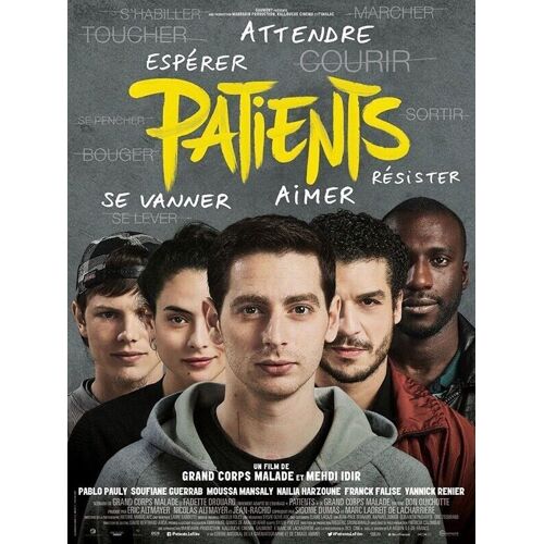 Patients - Véritable Affiche De Cinéma Roulée - Format 120x160 Cm- De Medhi Idir, Grand Corps Malade Avec Pablo Pauly, Soufiane Guerrab, Moussa Mansaly, Nailia Harzoune, Yannick Renier - 2017