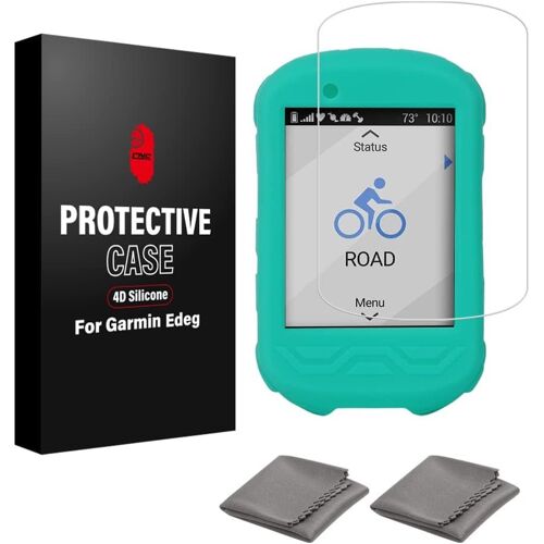 KAL-Cnc Coque De Protection En Silicone Pour Garmin Edge 530 830 130 1030 Film Protecteur D'Écran En Verre Trempé Pour Garmin Edge 530 830 130 1030 Film Anti-Rayures Haute Définition Couverture Compl