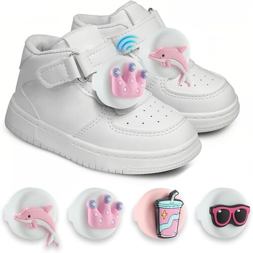 VornixorSarlshop-Support Airtag Chaussure Enfant - Traceur GPS Dessin Animé, Étui de Protection pour Apple Air Tag Accessoires Caché