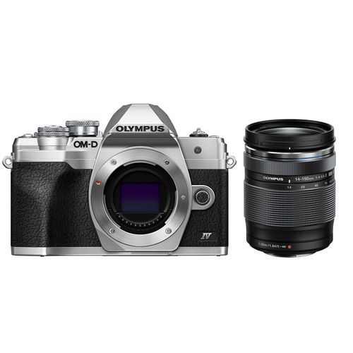 OLYMPUS OM-D E-M10 Mark IV Argent + 14-150 mm f/4-5,6 II ED