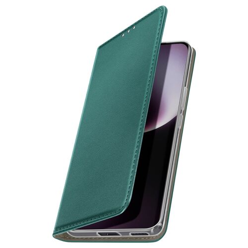 Étui pour Honor Magic 7 Lite Clapet Portefeuille Magnétique Support Vert