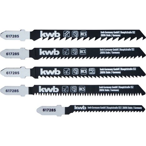 Accessoires pour Scie sauteuse 5 lames HCS pour le bois en T