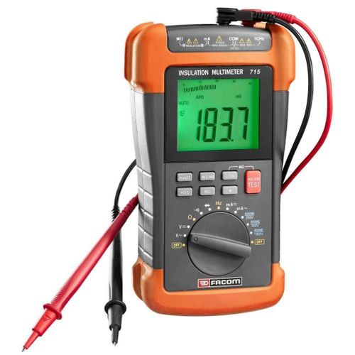 Multimètre mégohmmètre et testeur d'isolement | 715PB - Facom