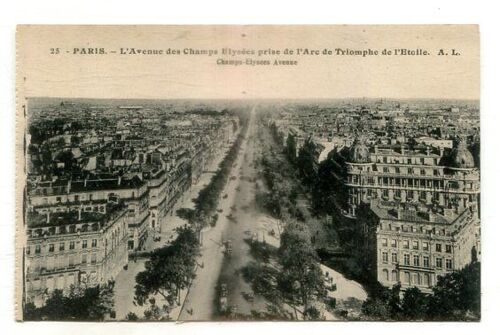 Carte Postale Ancienne - L' Avenue Des Champs Elysées - Paris