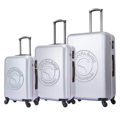 Compagnie De Californie - Ensemble de 3 valises à roulettes silver cc-t366 silver