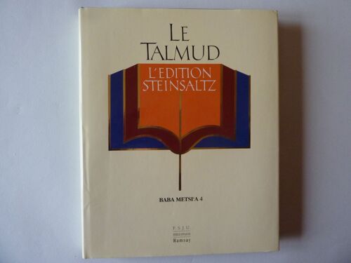 "Le Talmud" Edition Steinsaltz, Baba Metsi'a 4