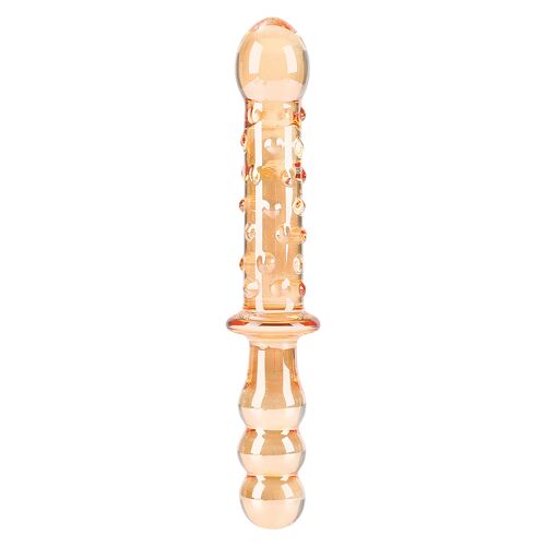 Godemichet En Verre Honey Dual Wand Orange - Nobü - Orange