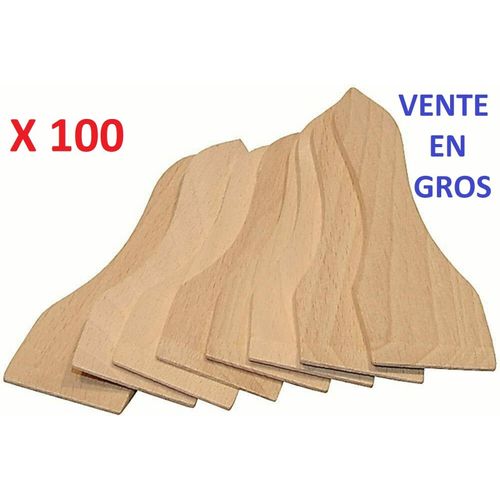 Spatule A Raclette En Bois De Hêtre 13 Cm Lot De 100 Spatules Vente En Gros