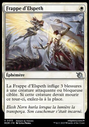 Frappe D'elspeth (Elspeth's Smite) Foil Mom 13 Unco Momu0013f L'invasion Des Machines (March Of The Machine) Magic L'assemblée (Magic The Gathering) Mtg
