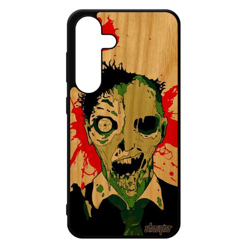 Coque Mort Vivant S24 Bois Silicone Housse Telephone Eclaboussure Fin Du Monde Spectre De Protection Unique 4g Zombie Samsung Galaxy