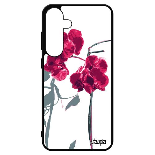 Coque Silicone Pour S24+ Plus Orchidée Fleur Mobile Floral Cadeau Fete Des Meres Tendance Etui Original Exotique Love Samsung Galaxy