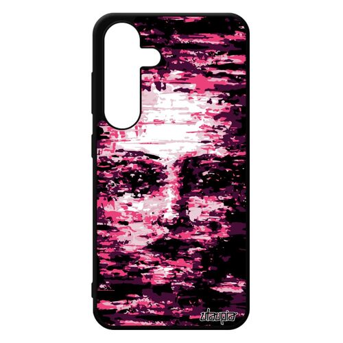 Coque Samsung Galaxy S24 Silicone Portrait Motif Housse Peinture A L'huile Fille Femme Artistique Rose Art De Protection Mobile Gel