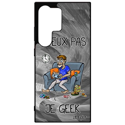 Coque Samsung S24 Ultra Silicone J'peux Pas Je Geek Play Drole Portable Jpeux Gamer Je Texte Humoristique Jeux Video Humour Galaxy