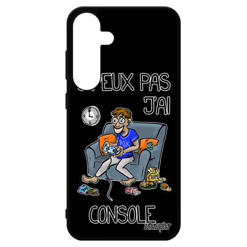 Coque S24+ Plus Silicone J'peux Pas J'ai Console Play Texte Noir Je Gamer Jpeux Drole Geek Antichoc Telephone Humour Samsung Galaxy
