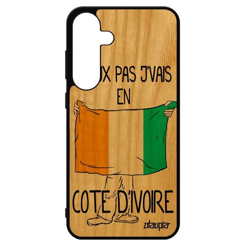 Coque Bois S24+ Plus Silicone J'peux Pas J'vais En Cote D'ivoire Coupe Du Monde Portable De Protection Smartphone Jo Samsung Galaxy