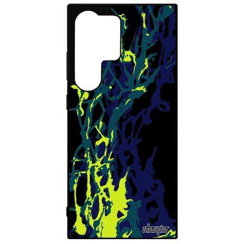 Coque Peinture Moderne Samsung Galaxy S24 Ultra Silicone Effet Contemporain Caoutchouc Motif Abstrait Design Etui De Made In France