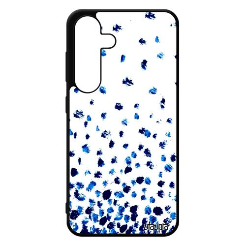 Coque Silicone Confettis Pois Pour S24 Portable Design Bleu Petales Coloré Motif Texture Romantique De Made In France Samsung Galaxy