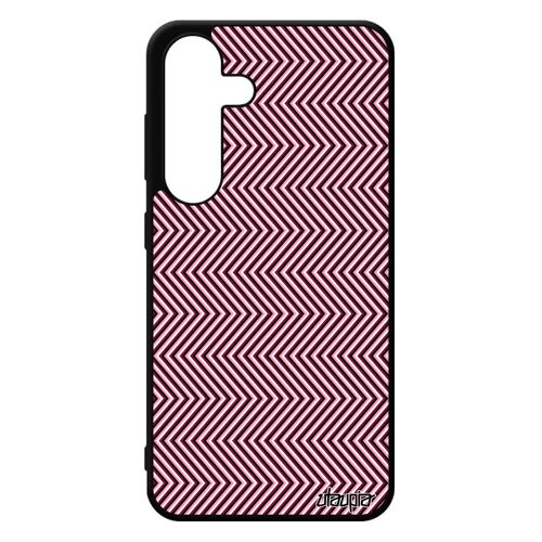 Coque Samsung Galaxy S24 Silicone Illusion D'optique Mouvement Mirage Triangle Noir Graphique Smartphone Hallucination Image Alu De