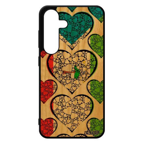 Coque Drapeau Guinee Equatoriale Guineen Pour S24 Bois Silicone Foot Coupe Du Monde Mobile Coupe D'afrique Basket Can Samsung Galaxy