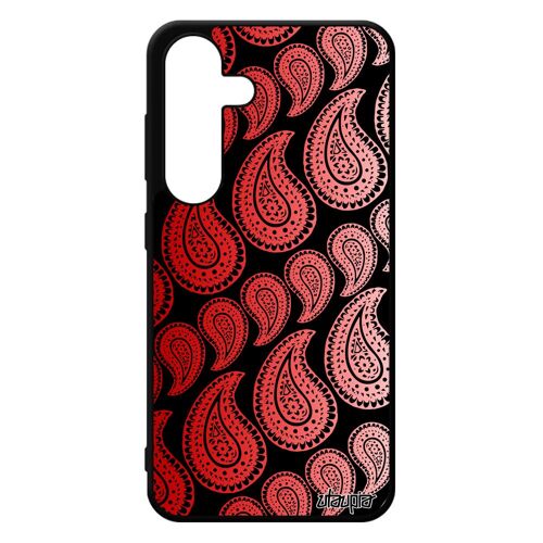 Coque S24 Silicone Motif Cachemire Tendance Metal Indienne Degradé Portable Indien Multicolore Noir Coloré Dessin De Samsung Galaxy