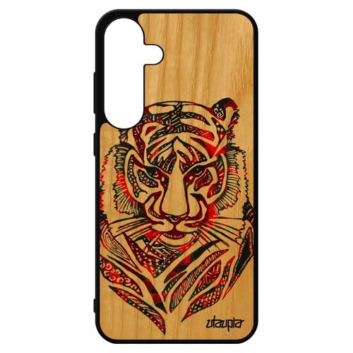 Coque Silicone Samsung S24+ Plus Bois Tigre Bengal Tpu Coloré 4g Motif Antichoc Azteque Tribal Multicolore Case Sm-S926b De Galaxy