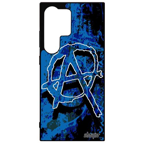 Coque Antichoc Samsung Galaxy S24 Ultra Silicone Anarchie Ni Dieu Ni Maitre Anarchiste Portable Street Art Signe Punk Made In France