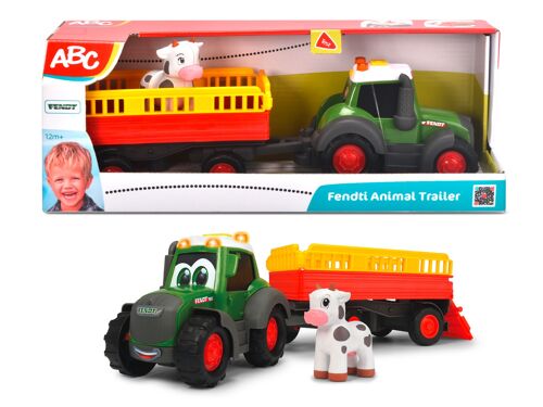 Gamme Dickie Abc Tracteur Fendt + Remorque 30cm
