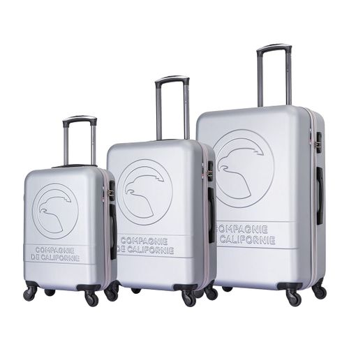 Compagnie De Californie - Ensemble de 3 valises à roulettes silver cc-t243 silver