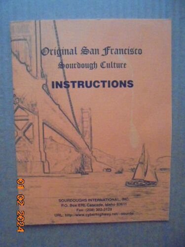 Original San Francisco Sourdough Culture Instructions