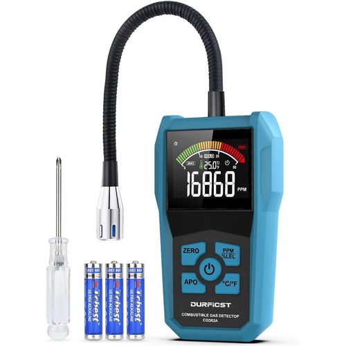Détecteur De Fuite,Détecteur De Gaz Portable Camping Car,Utilisé Pour Mesurer Le Gaz Naturel,Gaz De Pétrole Liquéfié,Gaz De Charbon Et Autres Gaz Combustibles Avec Alarme Détecteur De Gaz