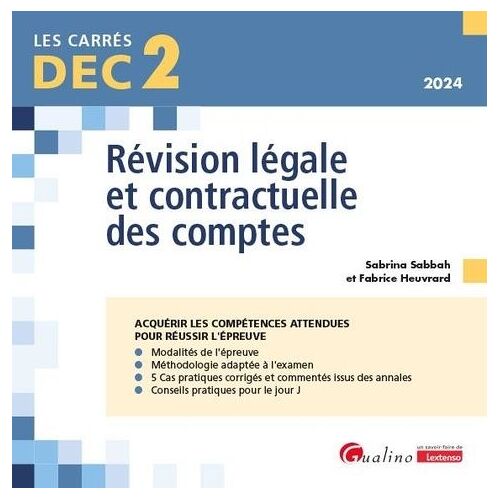 Révision Légale Et Contractuelle Des Comptes Dec 2