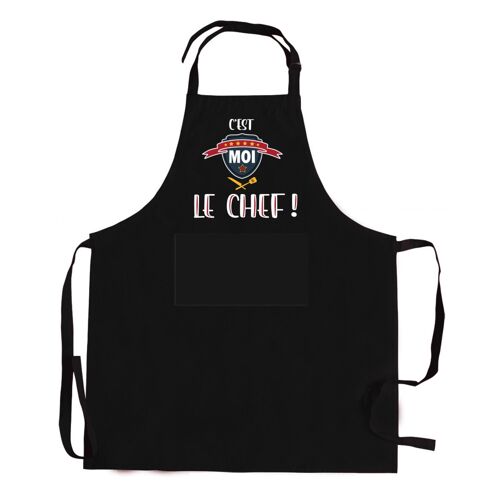 Tablier De Cuisine Le Chef Recyclé Noir 72 X 90 Cm Winkler