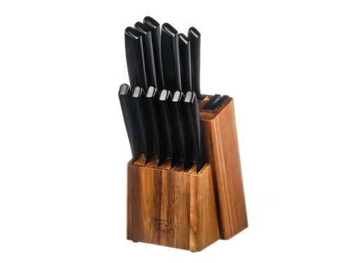 Bloc Couteaux De Cuisine Et Couteaux À Steak Jensen Loviisa - 14 Pièces