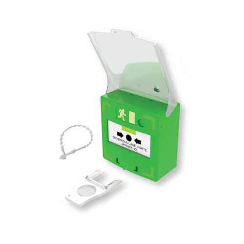 Déclencheur manuel 3 contacts Reset façade + capot 2 clés + IZYX
