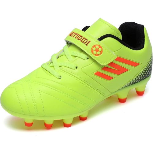 Kalanka-Chaussures De Football Garçon Fille Baskets De Football Enfant Compétition Entraînemen Respirant Runing Shoes Chaussures En Plein Pour Unisexe